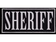 Voodoo Tactical Law Enforcement Patch Sheriff White 9 x 14 1 8 06 772824348