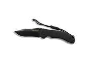 Ontario Knife Co JPT 3R Drop Point Black Round Handle Folding Knife BP 8902