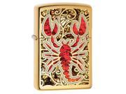 Zippo Lobster High Polish Brass Fusion Windproof Pocket Lighter 29096
