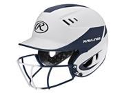 Rawlings Velo Junior 2 Tone Home Softball Helmet w Mask Navy R16H2FGJ W MN