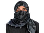 Camcon Shemagh head covering Charcoal and Black 61012