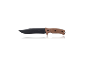 Chieftain 1620 Orange Tactical Design Fixed Blade with Aluminum Handles