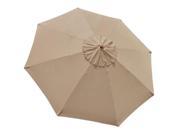 9 ft Patio Market Umbrella Replacement Canopy Tan