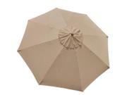 10 ft Patio Market Umbrella Replacement Canopy Tan