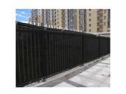 Black 4 x 50 Privacy Screen Fence Construction Residential
