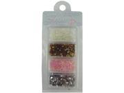 Set of 4 Colors Mini Heart Spangles Pack of 25