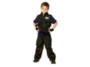 2 Pc Swat Officer Black;Small