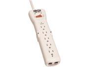 Tripp Lite Super6Tel 7 Outlet Surge Protector Suppressor Telephone Dsl Protection 6 Ft Cord