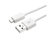 eForCity Universal Micro USB 2 in 1 Cable Compatible with HTC One M7 3FT White
