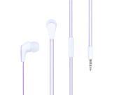 MYBAT iPhone® White Purple Edges Stereo Handsfree 740 w Package
