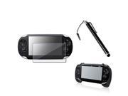 eForCity Black Touch Screen Stylus Black Hand Grip Reusable Screen Protector Compatible With Sony Playstation Vita