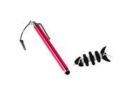 eForCity Red LCD Stylus Dust Cap Fishbone Wrap Compatible With Samsung© Galaxy S3 i9300 Note 2 S4 i9500