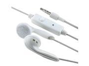 eForCity 3.5mm Stereo Headset Headphone Earphone w On off Mic Compatible with Nexus 5X 5P Samsung? Galaxy S IV S4 i9500 White