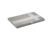 eForCity Business Card Case Cross Silver
