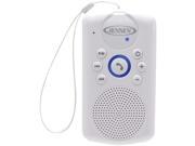 JENSEN SMPS 640 White Water Resistant Shower Bluetooth Hands Free Speaker