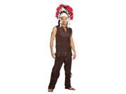 Mens Native Warrior Chief Halloween Costume size Large 42 44