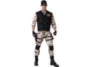 Seal Team Adult Costume Size X Large 42 46