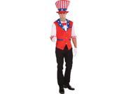 Forum Uncle Sam Hat and Shirt Red White Blue Standard