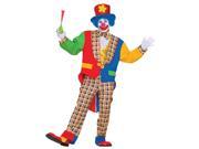 Men s Clown On The Town Costume Blue Red One Size