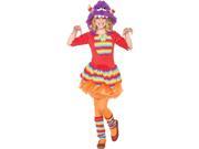 Leg Avenue Costumes 2Pc.Rainbow Dress with Furry Monster Hood Warmers Purple Red Small