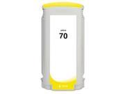 G G 3 Pack Yellow Ink Cartridge For HP No.70 Inkjet C9454A 130ml Pigment Ink