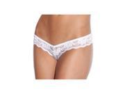 Coquette Low Rise Panty With Pearl Crotch Black Plussize