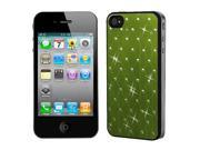 MYBAT Green Studded Back Plate Cover Black Sides for APPLE iPhone 4S 4