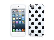 Apple iPod Touch 5th Gen 6th Gen Case eForCity Polka Dots TPU Rubber Candy Skin Case Cover Compatible With Apple iPod Touch 5th Gen 6th Gen White Black