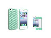 eForCity Mint Green 3D Wave TPU Rubber Skin Case + Mint Green Colorful Frame Screen Protector Bundle for Apple iPhone 5 / 5S eForCity Mint Green 3D Wave TPU Rubber Skin Case + Mint Green Colorful Frame Screen Protector Bundle for Apple iPhone 5 / 5S