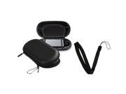 Black Eva Case with FREE Black Wrist Strap compatible with Sony Playstation Vita