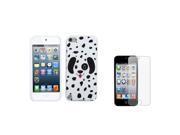 Apple iPod Touch 5th Gen 6th Gen Case eForCity Dotted Dalmatian TPU Rubber Candy Skin Case Cover Compatible With Apple iPod Touch 5th Gen 6th Gen White Black