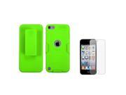 Apple iPod Touch 5th Gen 6th Gen Case eForCity Rubberized Hard Snap in Holster Case Cover Compatible With Apple iPod Touch 5th Gen 6th Gen Green