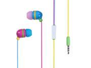 MYBAT Rainbow In Ear Headset with Microphone for 3.5mm Audio Ports TRRS