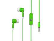 MYBAT High Quality Solid Apple Green 3.5mm Stereo HandsHeadset Earplugs MIC
