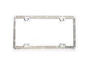 Valor Multicolor Crystals Chrome Coating Metal Frame with Double Row Crystals