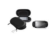 Black Eva Case Clear Reusable Screen Protector for Sony Playstation Vita