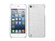 Apple iPod Touch 5th Gen 6th Gen Case eForCity Rhinestone Diamond Bling Hard Snap in Case Cover Compatible With Apple iPod Touch 5th Gen 6th Gen Silver