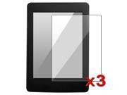 eForCity 3 x Reusable Screen Protectors Compatible with Amazon Kindle Paperwhite