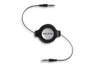 Belkin Retractable 3.5mm Car Stereo Cable Black