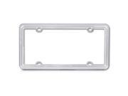 Valor Plastic License Plate Frame in Light Silver Color