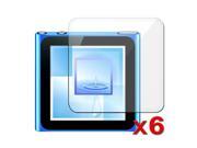 6 Pack Clear Screen Lcd Film For Nano 6Th Gen