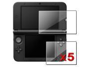 eForCity 5 Packs of Reusable Top Bottom LCD Covers Compatible With Nintendo 3DS XL