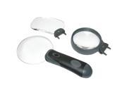 CARSON Remov A Lens RL 30 3 in 1 LED Lighted Hand Held Magnifier
