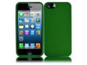 HRW Hard Rubberized Phone Case Cover Compatible With Apple® iPhone 5 5S Dark Green