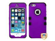 MYBAT Rubberized Grape Black TUFF Hybrid Phone Protector Cover Compatible With Apple iPhone 5 iPhone 5s