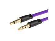 eForCity 3.5mm Stereo Extension M M Cable Compatible With Samsung Galaxy Tab 4 7.0 8.0 10.1 Nexus 5X 6P 3.3FT Purple
