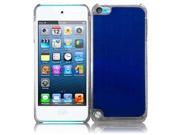 Apple iPod Touch 5th Gen 6th Gen Case eForCity Brushed Metal Aluminum Case Cover Compatible With Apple iPod Touch 5th Gen 6th Gen Blue Clear