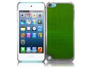 Apple iPod Touch 5th Gen 6th Gen Case eForCity Brushed Metal Aluminum Case Cover Compatible With Apple iPod Touch 5th Gen 6th Gen Neon Green Clear