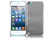 Apple iPod Touch 5th Gen 6th Gen Case eForCity Brushed Metal Aluminum Case Cover Compatible With Apple iPod Touch 5th Gen 6th Gen Silver Clear