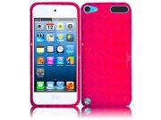 Apple iPod Touch 5th Gen 6th Gen Case eForCity Argyle TPU Rubber Candy Skin Case Cover Compatible With Apple iPod Touch 5th Gen 6th Gen Hot Pink